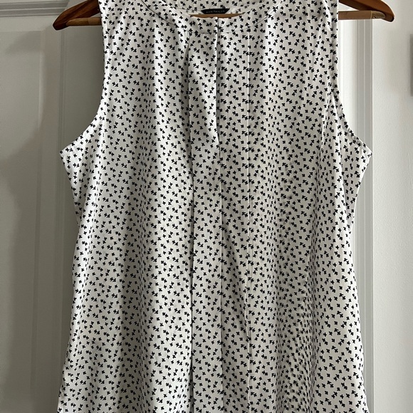 ANN TAYLOR SET Linen Blend Short Sleeve Cardigan and Sleeveless Top White Medium - Picture 3 of 5